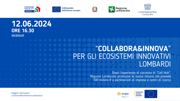 “Collabora&Innova” per gli ecosistemi innovativi lombardi 