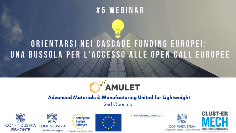 AMULET - Advanced Materials & Manufacturing United for Lightweight - 2nd Open call