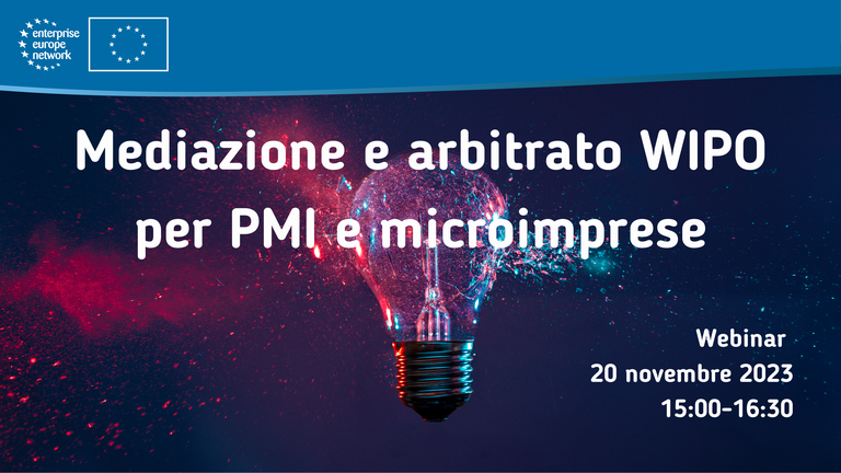 Mediazione e arbitrato WIPO per PMI e microimprese