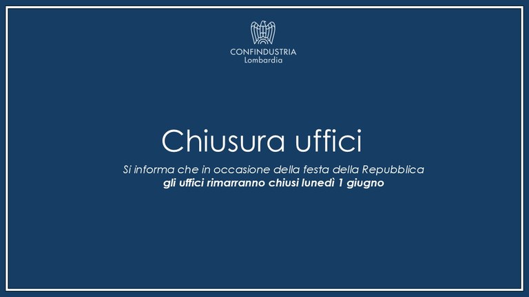Chiusura uffici - Festa della Repubblica
