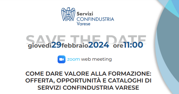 Come dare valore alla formazione: offerta, opportunità e cataloghi di Servizi Confindustria Varese