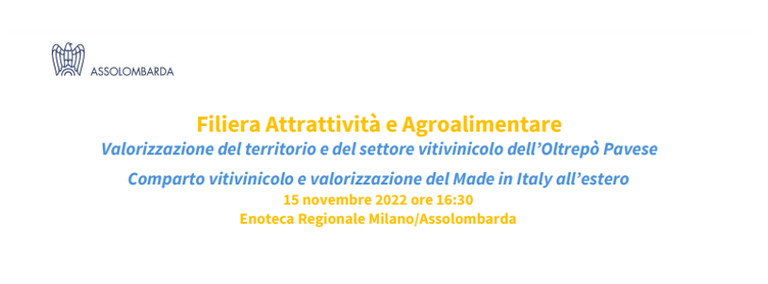 Comparto vitivinicolo e valorizzazione del Made in Italy all’estero