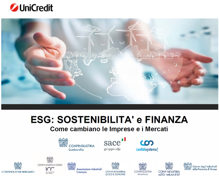 ESG: L’attivita’ di SACE e dei Confidi a supporto degli investimenti sostenibili delle imprese