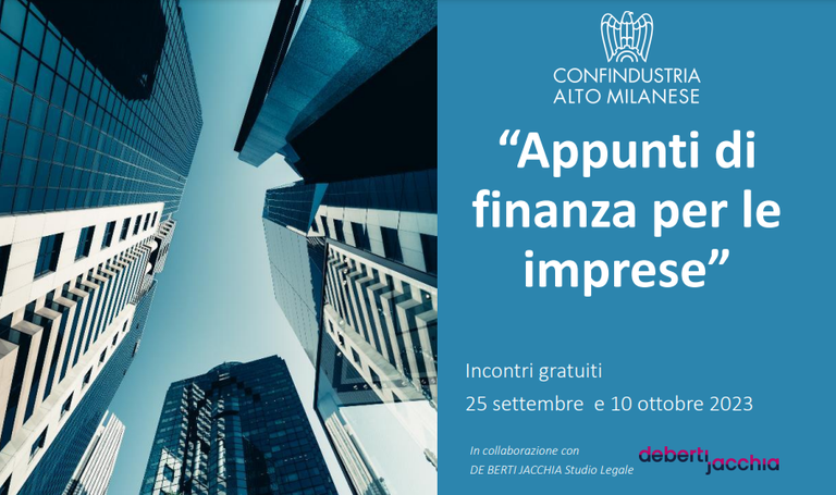 Appunti di finanza per le imprese 