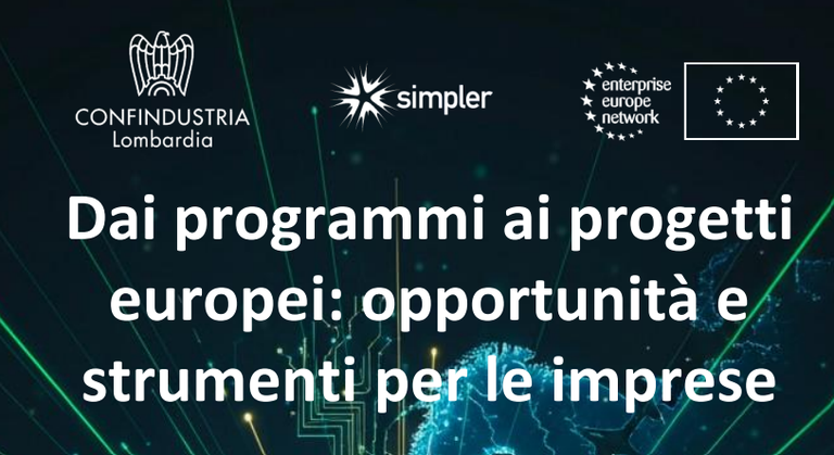 Dai programmi ai progetti europei: opportunità e strumenti per le imprese