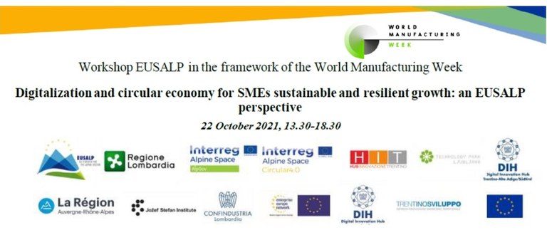 Digitalization and circular economy for SMEs sustainable and resilient growth: an EUSALP perspective