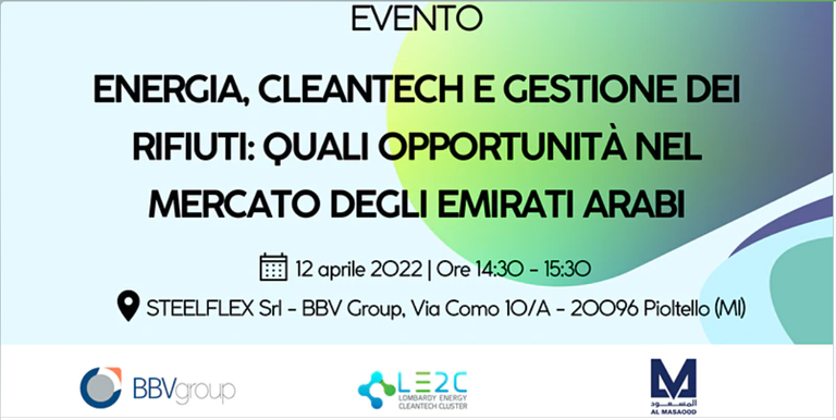 Energia, cleantech e gestione dei rifiuti: quali opportunità nel mercato degli Emirati Arabi