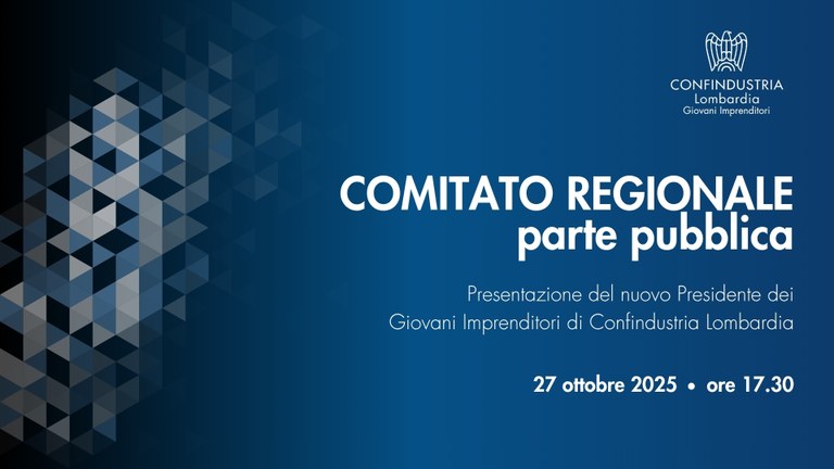 Evento di presentazione del nuovo Presidente dei Giovani Imprenditori di Confindustria Lombardia