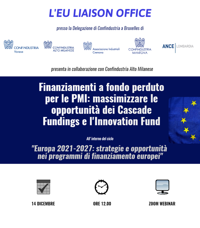 Finanziamenti a fondo perduto per le Pmi: massimizzare le opportunità dei Cascade Fundings e l'Innovation Fund