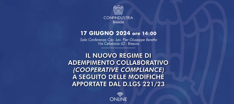 Il nuovo regime di adempimento collaborativo (Cooperative Compliance) a seguito delle modifiche apportate dal D.Lgs 221/23