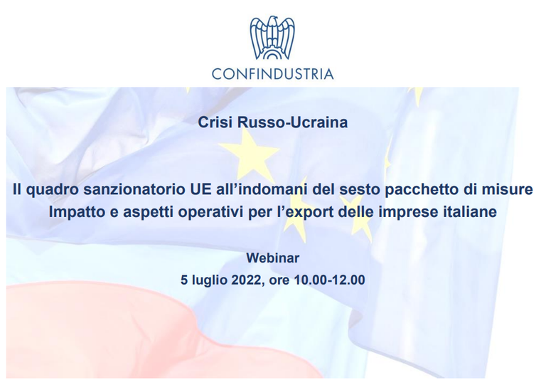 Il quadro sanzionatorio UE all’indomani del sesto pacchetto di misure: impatto e aspetti operativi per l’export delle imprese italiane