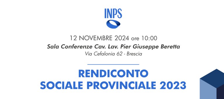 INPS - Rendiconto sociale provinciale 2023