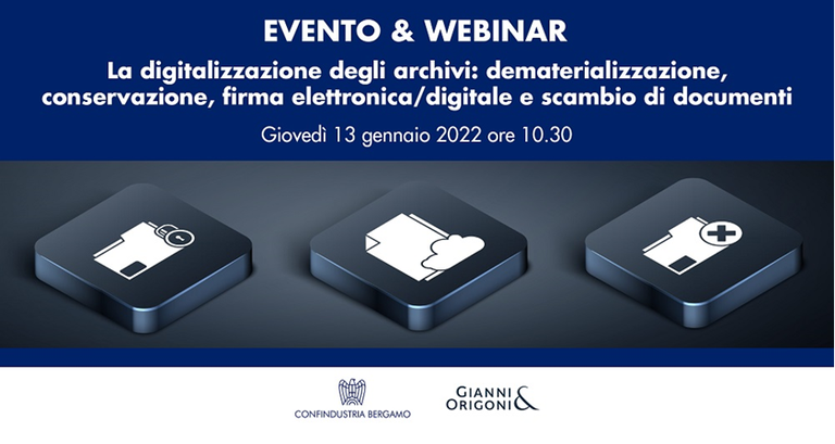 La digitalizzazione degli archivi: dematerializzazione, conservazione, firma elettronica/digitale e scambio di documenti