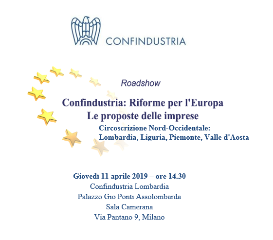 Confindustria: Riforme per l'Europa - Le proposte delle imprese