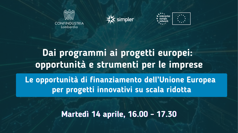 Le opportunità di finanziamento dell’Unione Europea per progetti innovativi su scala ridotta