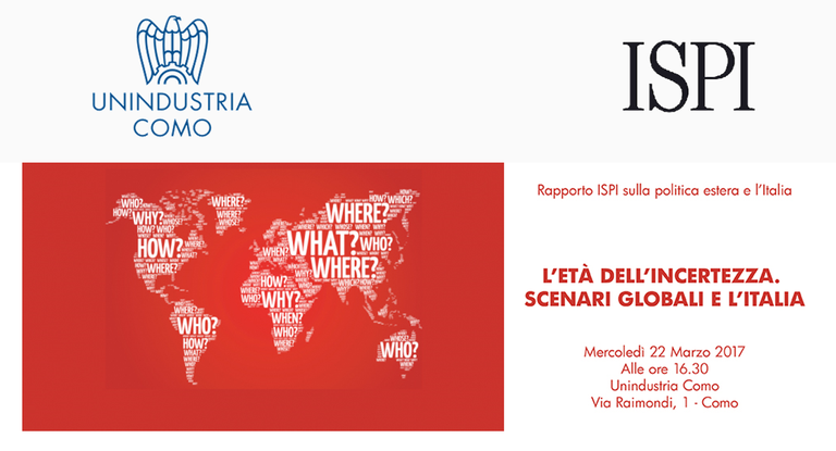 L'età dell'incertezza. Scenari globali e l'Italia