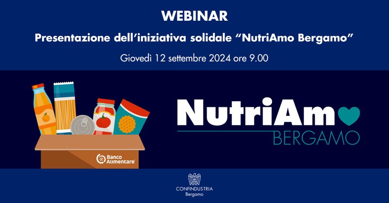 Presentazione dell'iniziativa solidale "NutriAmo Bergamo"