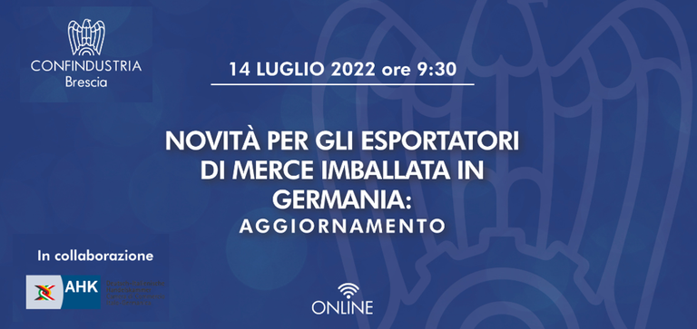 Novità per gli esportatori di merce imballata in Germania: aggiornamento