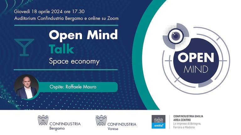 Open Mind Talk: “Space Economy” con Raffaele Mauro di Primo Space