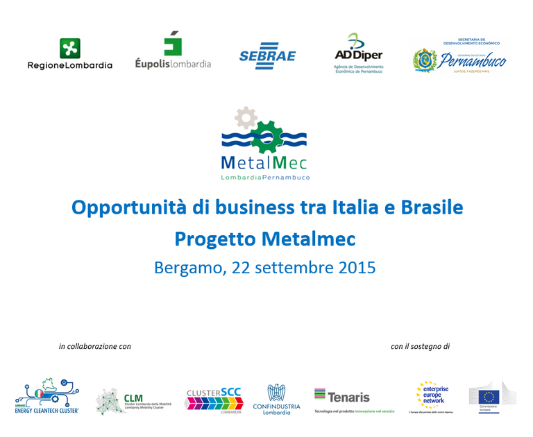 Opportunità di business tra Italia e Brasile: progetto Metalmec