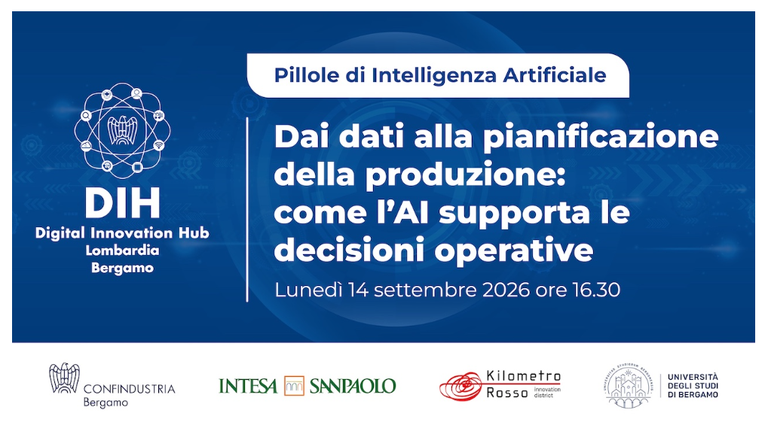 Pillole di intelligenza artificiale "Dai dati alla pianificazione della produzione: come l'AI supporta le decisioni operative"