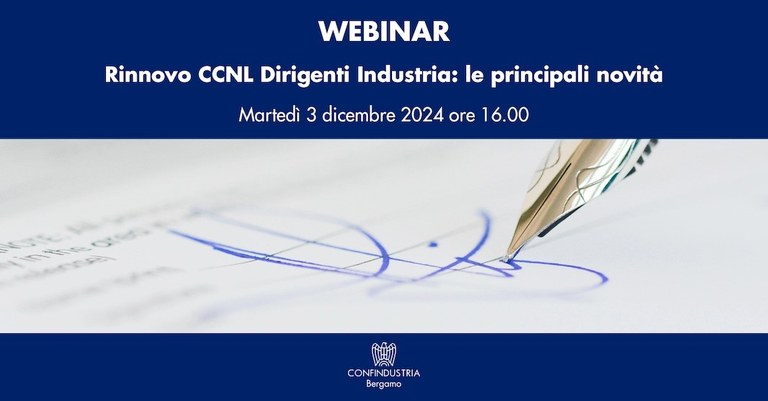 Rinnovo CCNL Dirigenti Industria: le principali novità