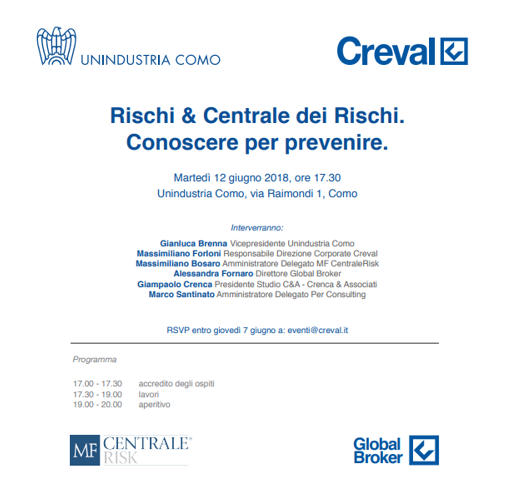 Rischi & Centrale dei Rischi. Conoscere per prevenire.