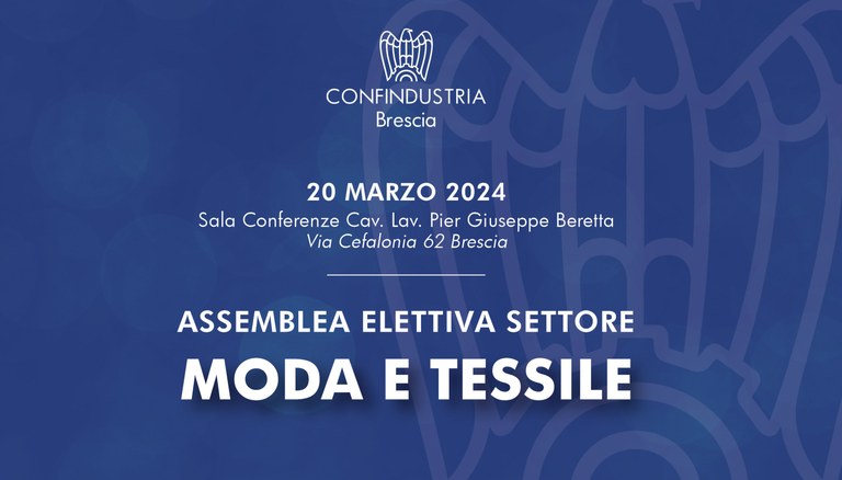 Settore Moda E Tessile - Assemblea Elettiva Consiglio Direttivo Quadriennio 2024 - 2028