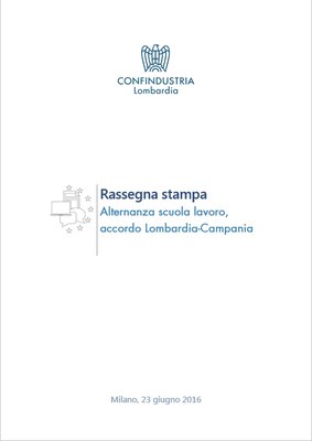 Alternanza scuola lavoro, accordo Lombardia-Campania