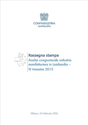 Analisi Congiunturale dell’Industria manifatturiera in Lombardia