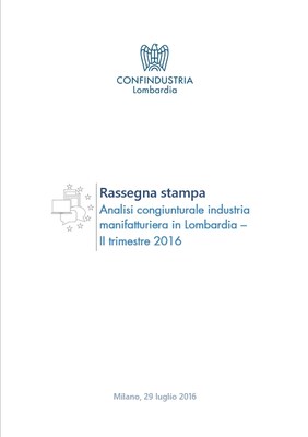 Analisi Congiunturale dell’Industria manifatturiera in Lombardia