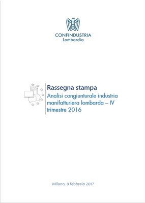 Analisi Congiunturale dell’Industria manifatturiera in Lombardia