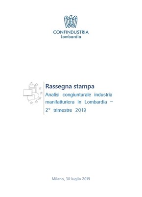 Andamento economico Industria manifatturiera in Lombardia - II trimestre 2019