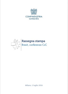 Brexit, scenari economici CsC