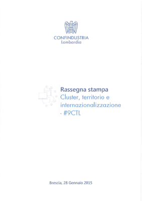 Cluster, Territorio e Internazionalizzazione  