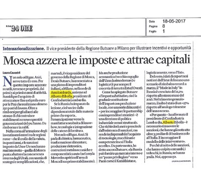 Rimuovere le sanzioni e incoraggiare joint venture con Mosca