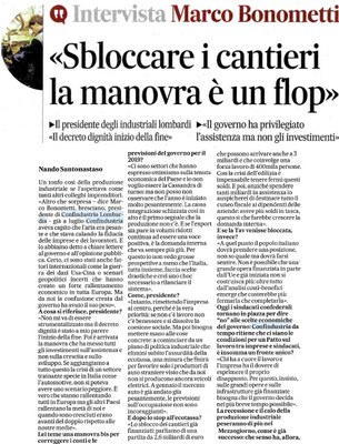 'Sbloccare i cantieri, la manovra è un flop'