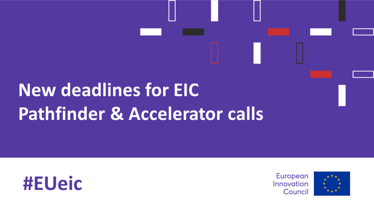 Modifica deadline cut-off EIC Accelerator e Pathfinder