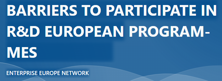 Survey "Barriers to participate in R&D European Programmes"