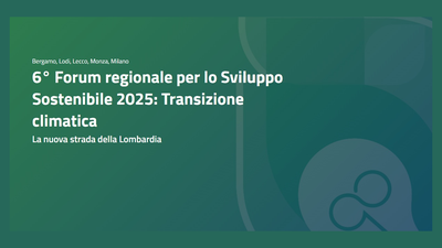 6° Forum regionale per lo Sviluppo Sostenibile 2025: Transizione climatica