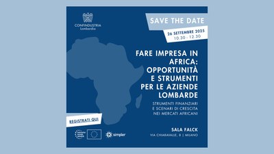 Fare impresa in Africa: opportunità e strumenti per le aziende lombarde
